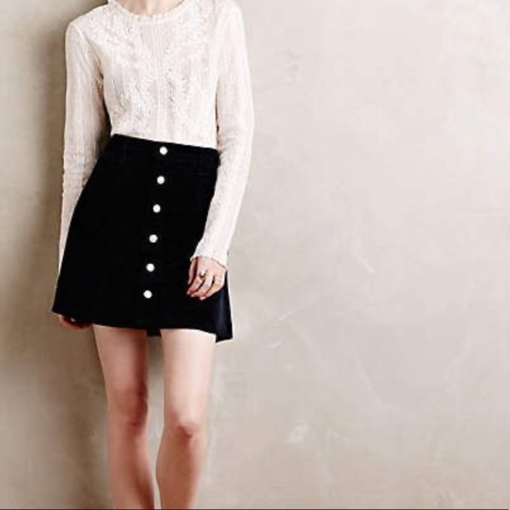 Alexa Chung for AG corduroy mini skirt